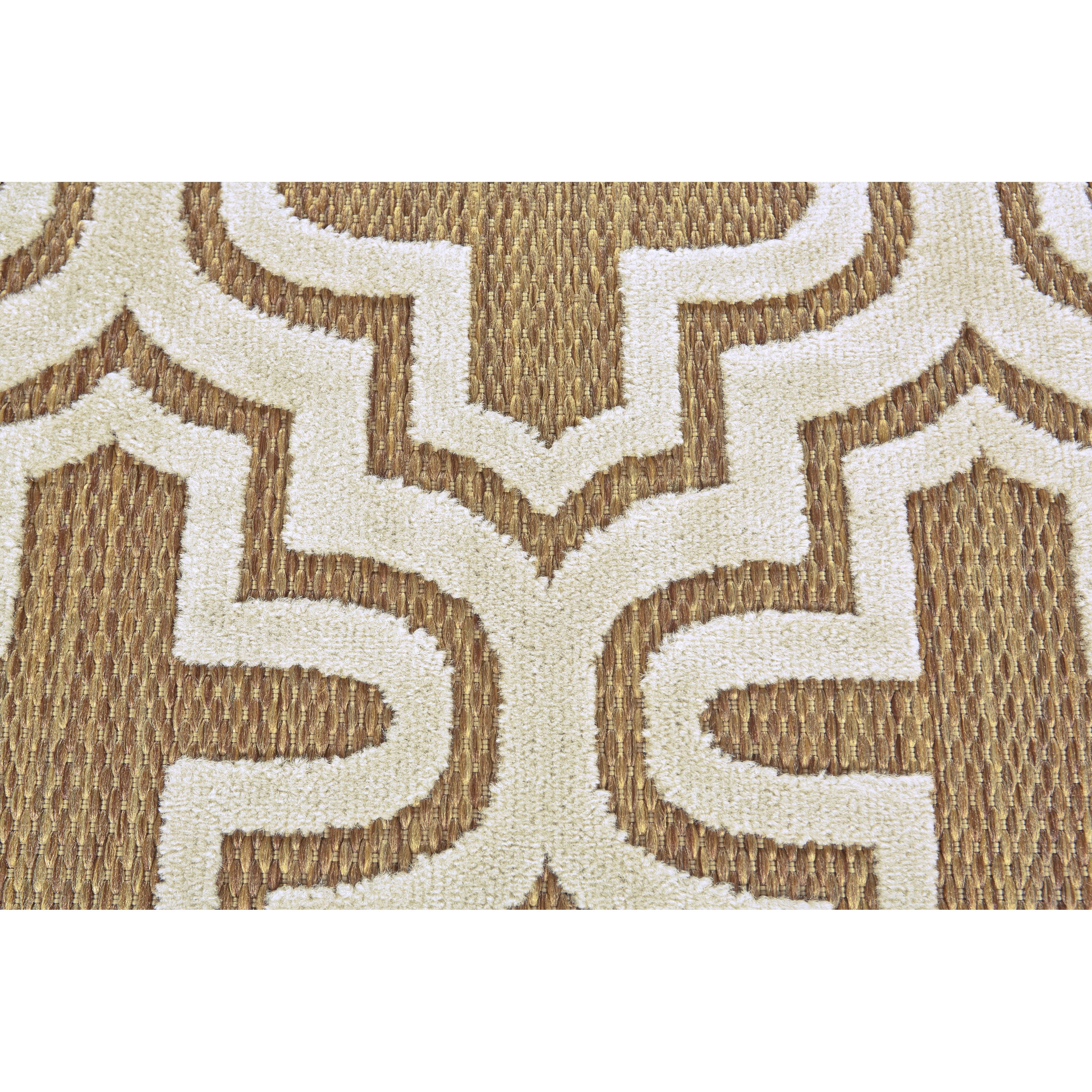 Tan/Cotton 2'-1" X 4' Area Rug